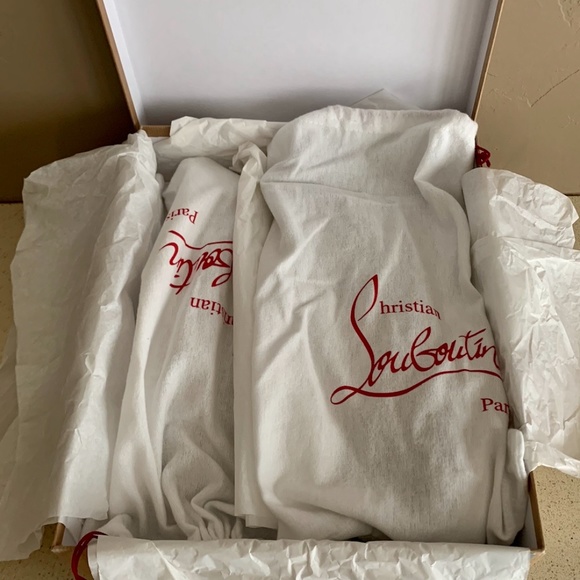 CHRISTIAN LOUBOUTIN LOU SPIKE SUEDE HIGH TOPS - Picture 7 of 7